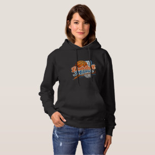 Sudadera con capucha de Mamá de Baloncesto – Nombr