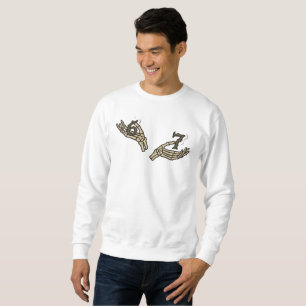 Sudadera con capucha de manos de esqueleto diverti