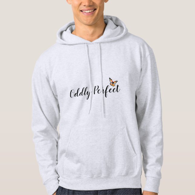 Sudadera con capucha de mariposa extrañamente perf (Anverso)