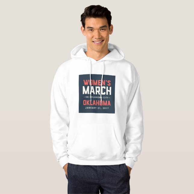 Sudadera con capucha de marzo de los hombres (Anverso completo)