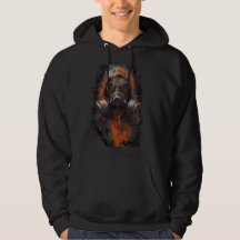 Sudadera con capucha de máscara de gas postapocalí