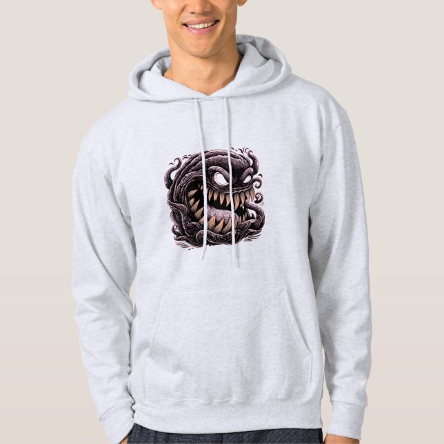 Sudadera con capucha de monstruo alienígena simbió (Anverso)
