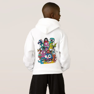 Sudadera con capucha de monstruo de dibujos animad