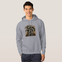 Sudadera con capucha de monstruo kaiju esquelético