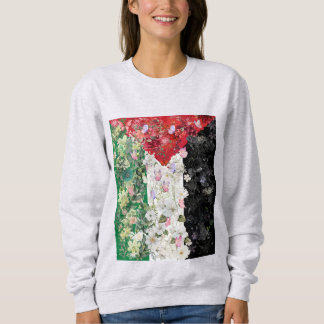 Sudadera con capucha de mujer con diseño floral de