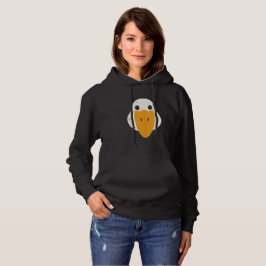 Sudadera con capucha de mujer de ganso con granos