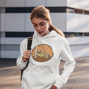 Sudadera con capucha de mujer de grúa
