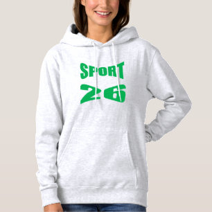 Sudadera con capucha de mujer gris SPORT 26