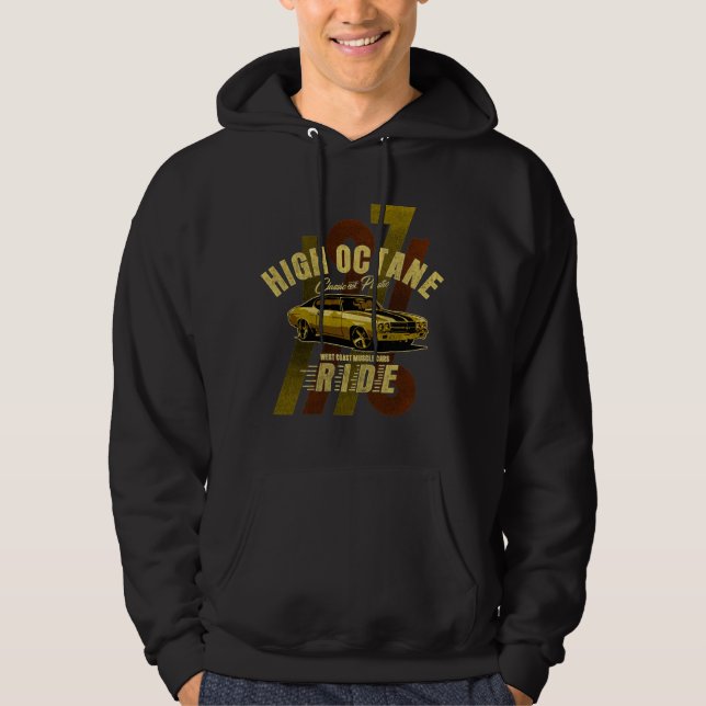 Sudadera con capucha de Muscle Car clásico de 1971 (Anverso)