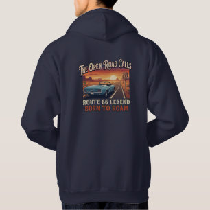 Sudadera con capucha de Muscle Car de la Ruta 66 V