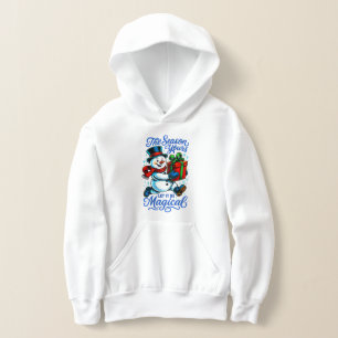 Sudadera con capucha de Navidad del muñeco de niev
