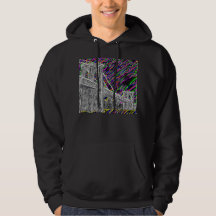 Sudadera con capucha de neón del puente de Nueva