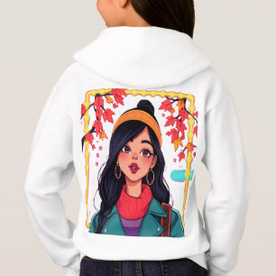 Sudadera con capucha de niña de otoño – Sudadera d