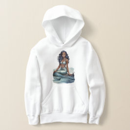 Sudadera con capucha de niña sirena de fantasía