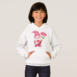 Sudadera con capucha de niñas gnomo de jardín lind