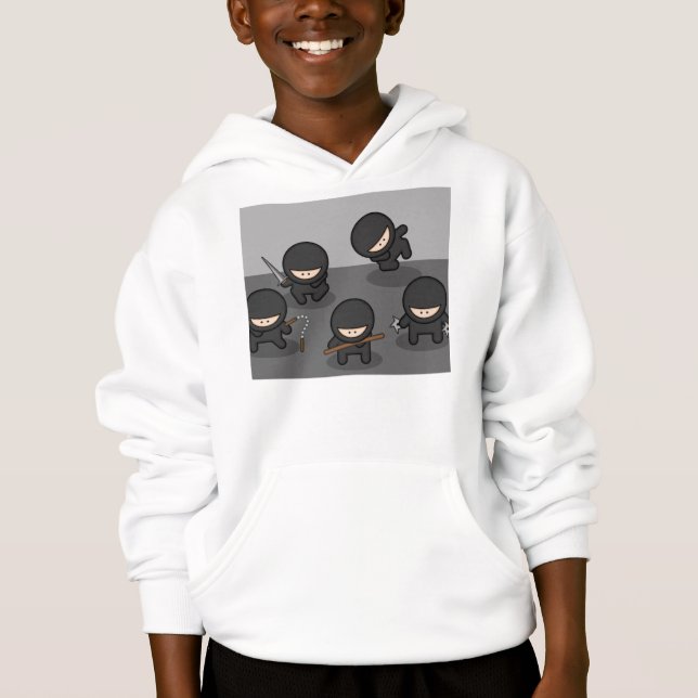 Sudadera con capucha de Ninja (juventud) (Anverso)