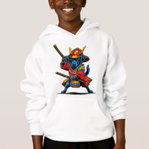 Sudadera con capucha de niños Perrito Samurái