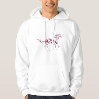 Sudadera con capucha de nube de palabras de caball
