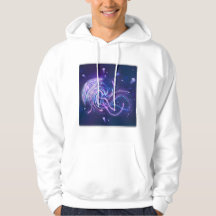 Sudadera con capucha de ochos blancos de medusa Oc