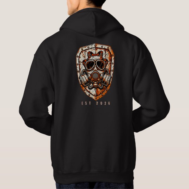 Sudadera con capucha de operador de máscara de gas (Reverso)
