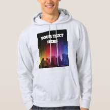 Sudadera con capucha de paisaje urbano de ciudad n