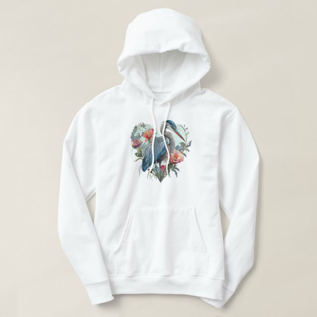 Sudadera con capucha de pájaro (Diseño del anverso)