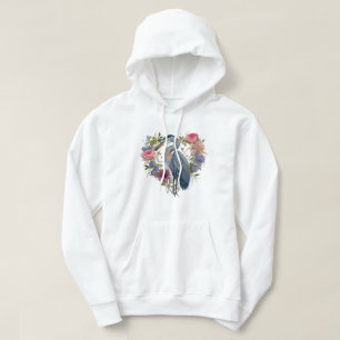 Sudadera con capucha de pájaro