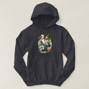 Sudadera con capucha de pájaro