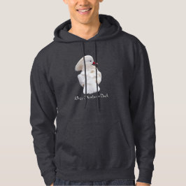 Sudadera con capucha de pato mandarín blanco