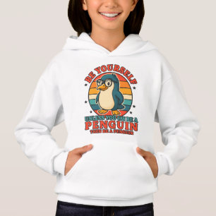 Sudadera con capucha de personalidad de pingüino