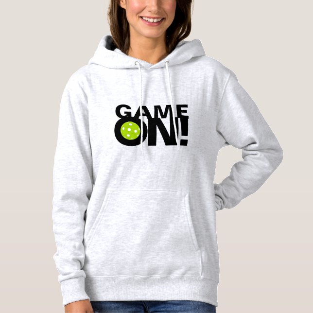 Sudadera con capucha de Pickleball de las mujeres: (Anverso)