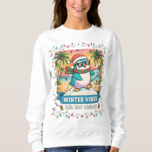 Sudadera con capucha de pingüino de vibraciones in