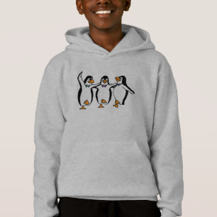 Sudadera con capucha de pingüinos bailarines para 