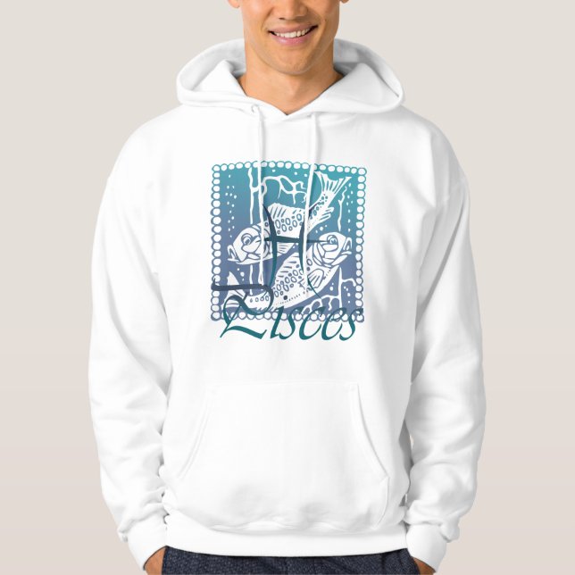 Sudadera con capucha de Piscis del zodiaco (Anverso)