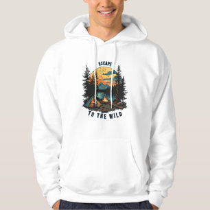 Sudadera con capucha de puesta de sol de camping v