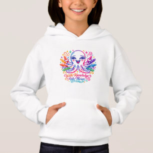 Sudadera con capucha de pulpo lindo para niños vue