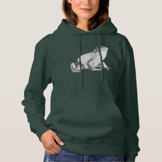 Sudadera con capucha de rana Arte de rana toro Cam