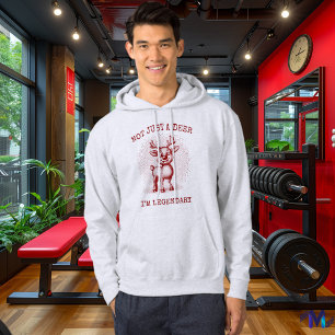Sudadera con capucha de Reno vintage - Burgundy de