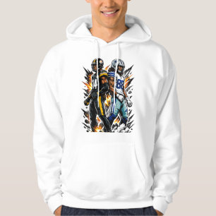 Sudadera con capucha de rivalidad futbolística leg