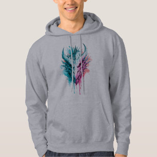 Sudadera con capucha de salpicaduras de dragón cia