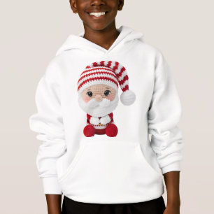 Sudadera con capucha de Santa Crochet Lindo para n