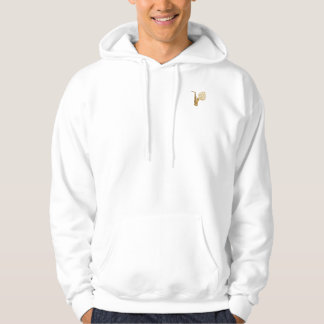 Sudadera con Capucha de Saxofonista - Diseño Vinta