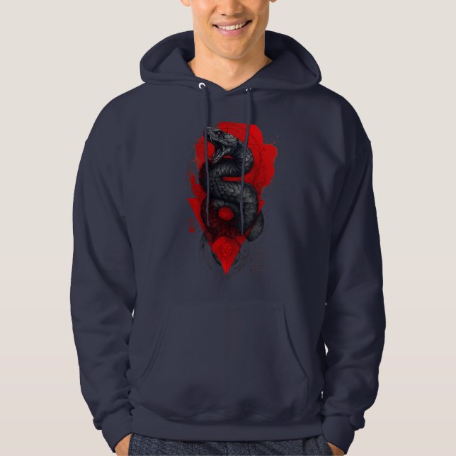 Sudadera con capucha de serpiente venenosa Trash P (Anverso)
