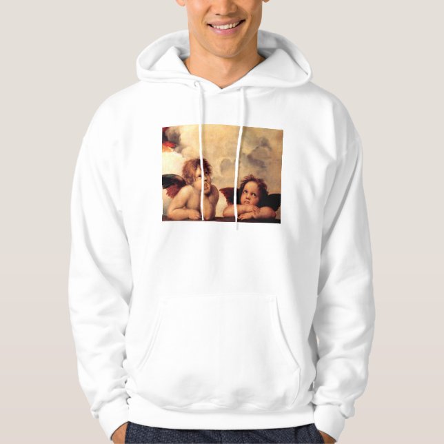 Sudadera con capucha de Sistine Madonna de las (Anverso)