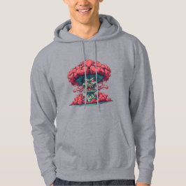 Sudadera con capucha de skate de cara de demonio q