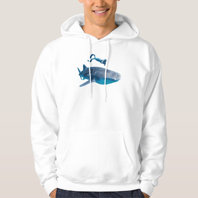 Sudadera con capucha de tiburón ballena (Anverso)