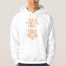 Sudadera con capucha de tigre indómito – Gráfico d