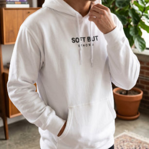 Sudadera con capucha de tipografía limpia estética