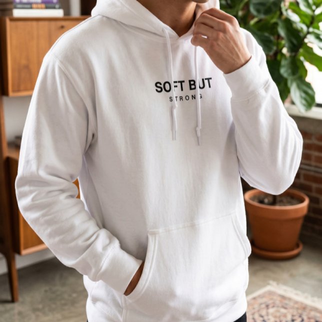 Sudadera con capucha de tipografía limpia estética (Subido por el creador)