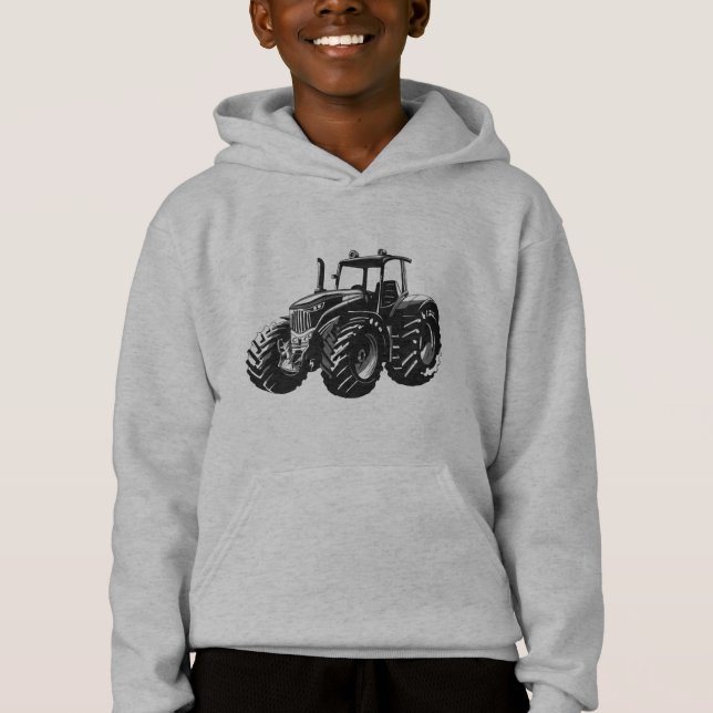Sudadera con capucha de tractor agrícola para gran (Anverso)